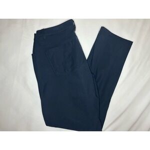 Lululemon Men's ABC Classic-Fit Trouser Navy Blue Size 32x31 Stretch Polyester